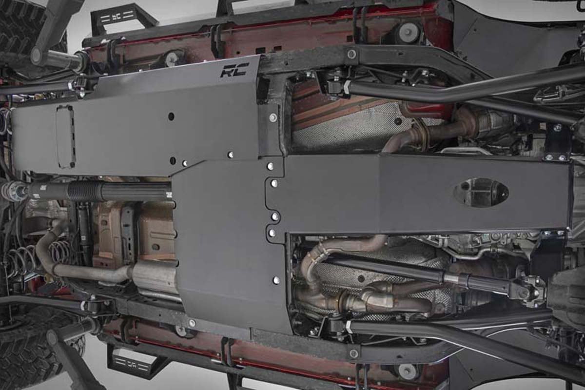 Jeep Wrangler Unlimited Skid Plate Combo - Engine | T-Case - Rough Country - '18-'19